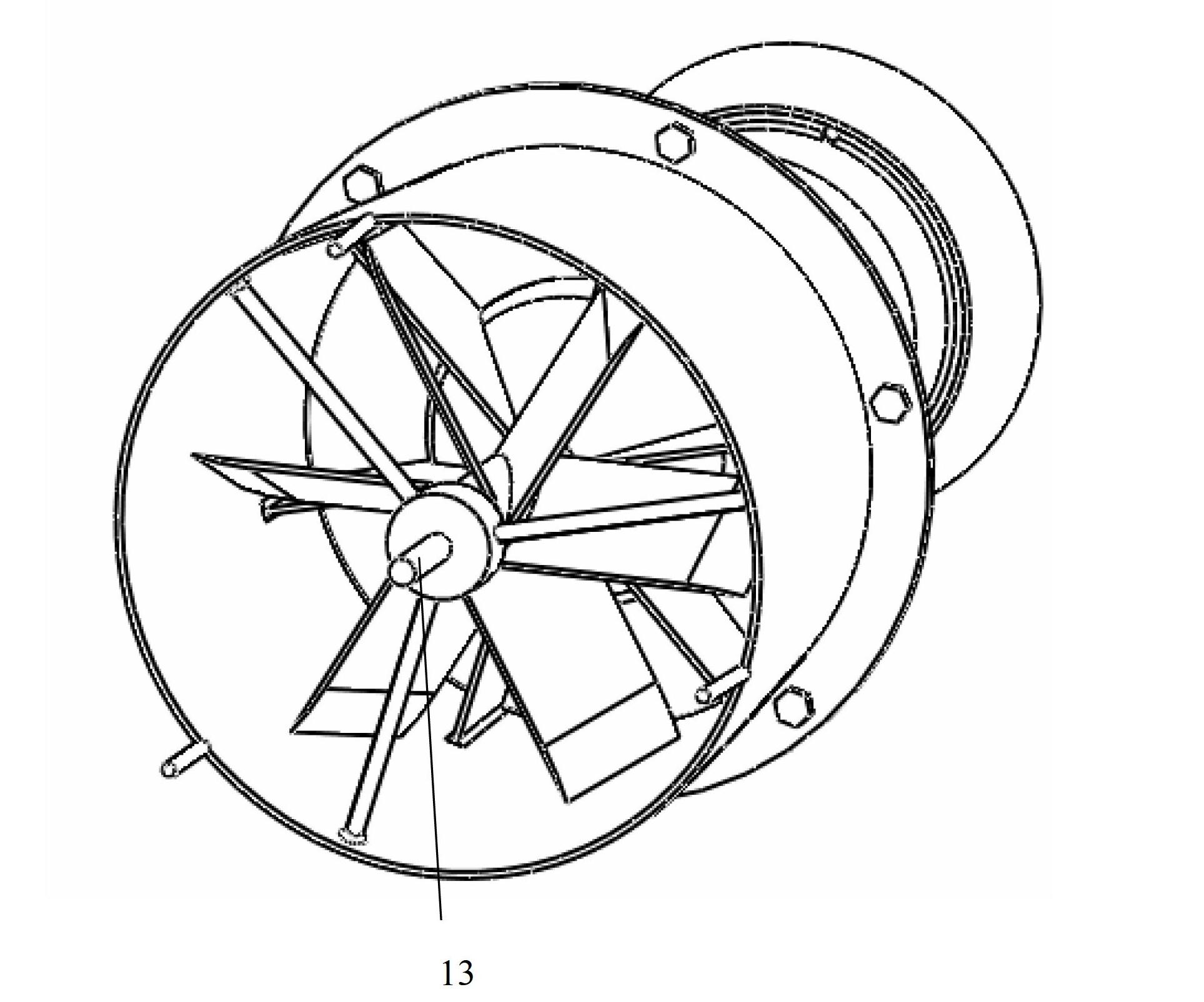 Separated air drum of electric air-assisted spraying machine