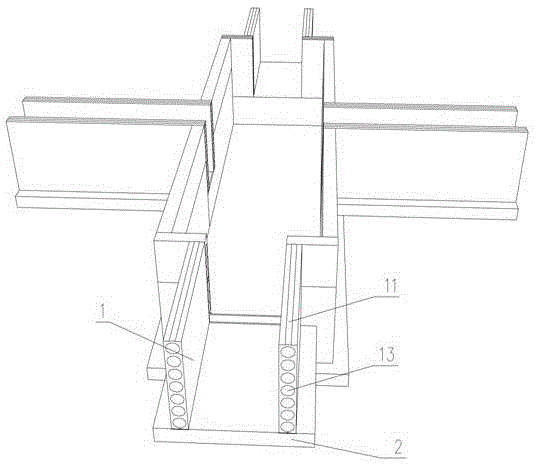 A prefabricated reinforced concrete slab tire form and its construction method