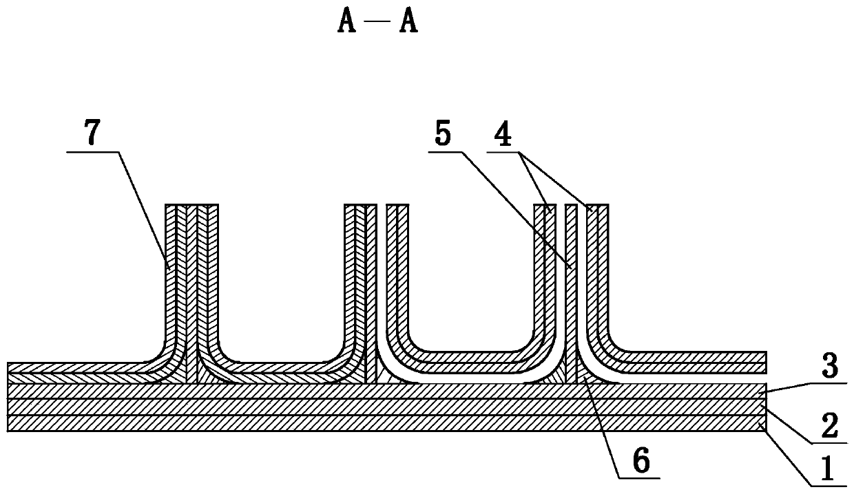 Integral molding method for vertical-rib composite material stiffened wallboard through autoclave