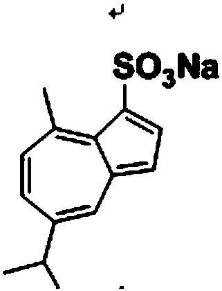 Pro-drug containing lignum vitae sodium gualenate and preparation method of pro-drug