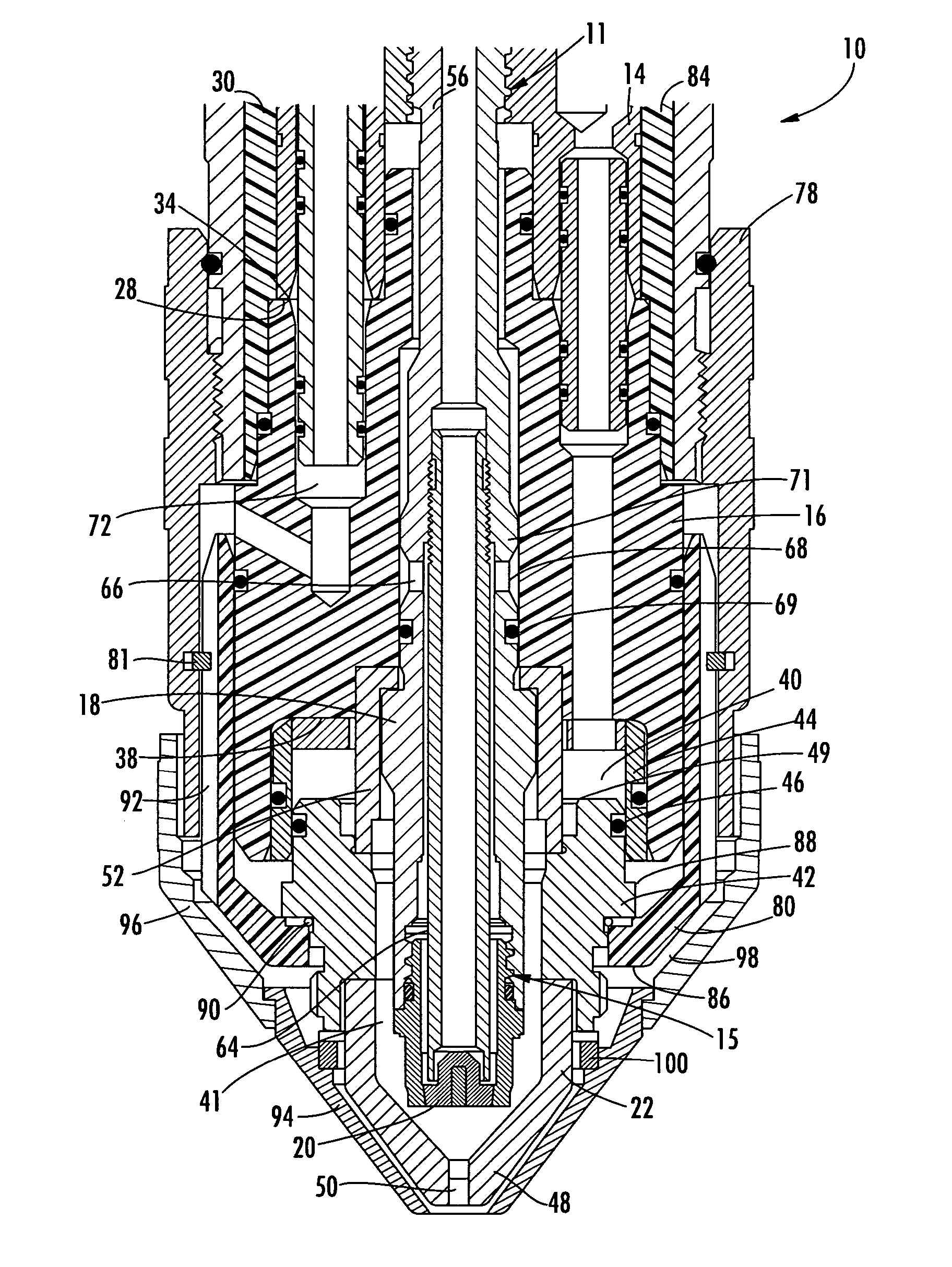 Electrode and electrode holder with threaded connection