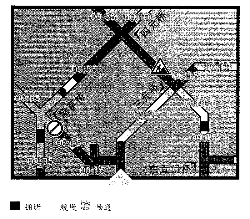 Real-time road condition information displaying method