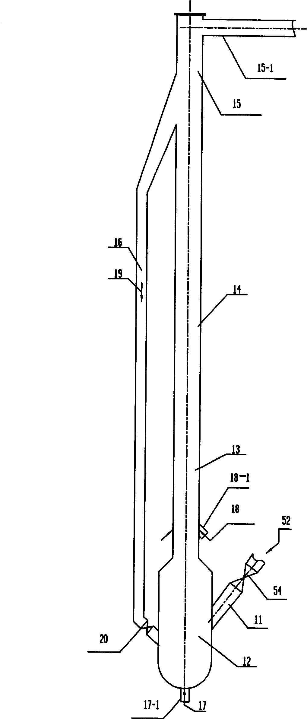 Gasoline catalytically converting method and reactor