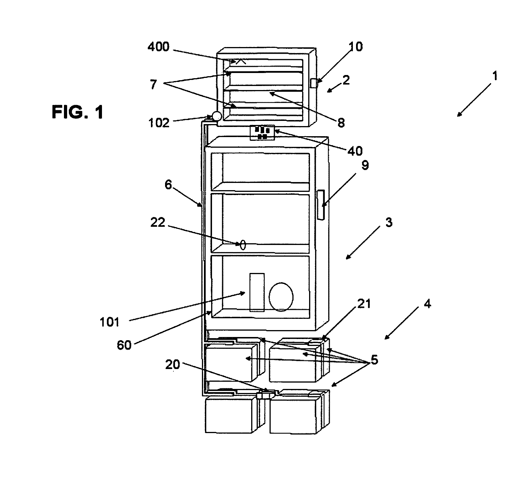 Food vending machine system incorporating a high speed stored energy oven