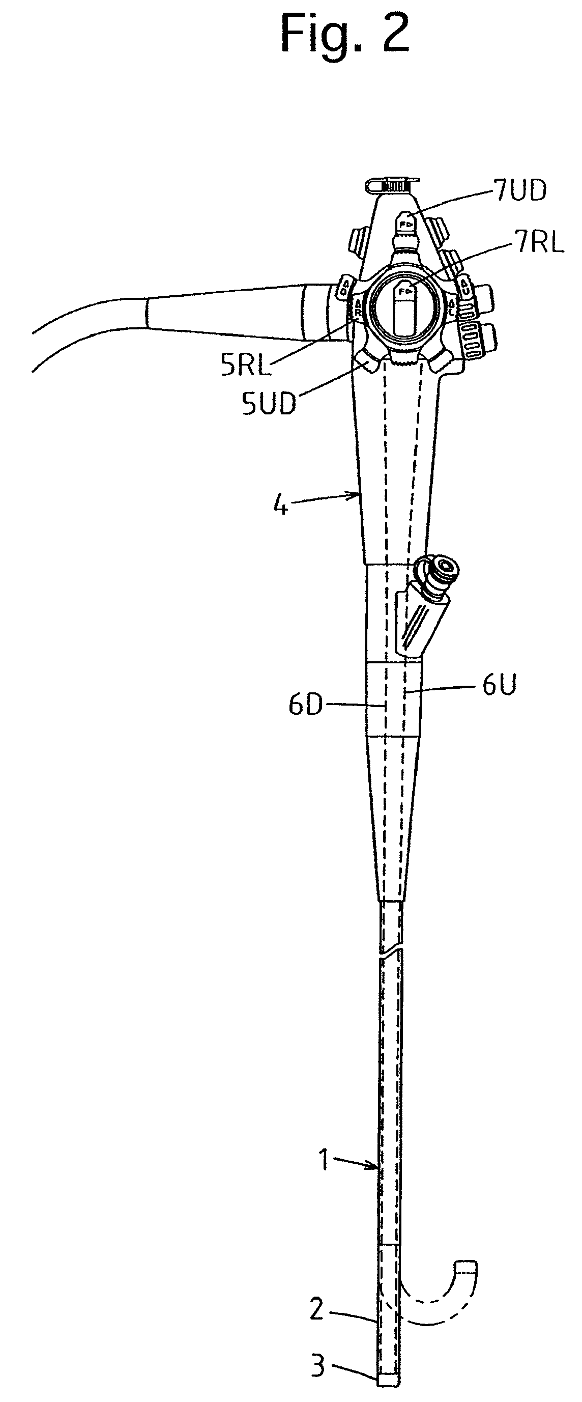 Bent state holding mechanism of an endoscope