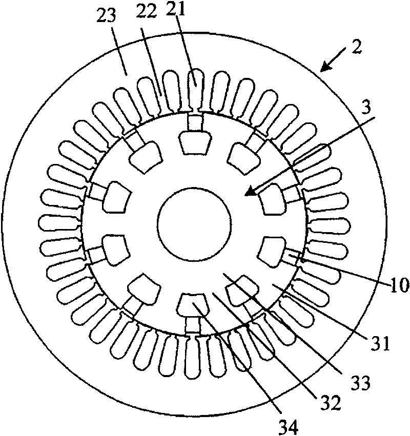 Normal/radial parallel mixed excitation magnetic synchronization motor
