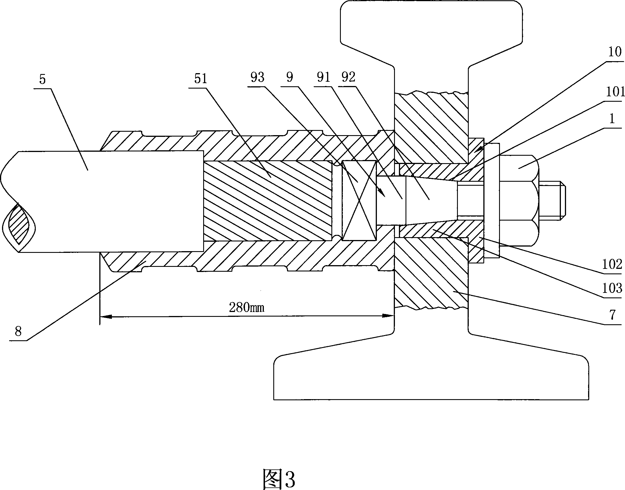 Cable coupling component and method for jointing steel rail with cable using the cable coupling component