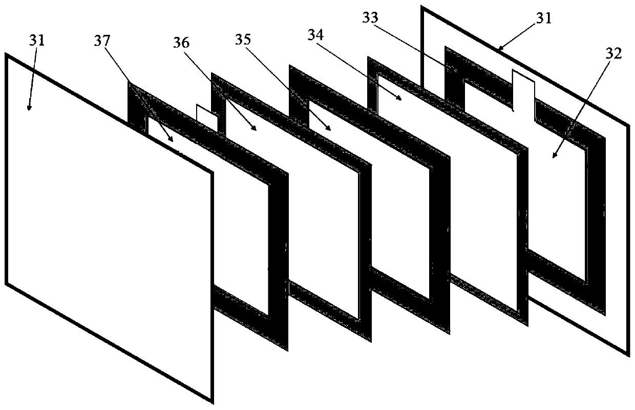 Ship power supply device comprising iron flow cell