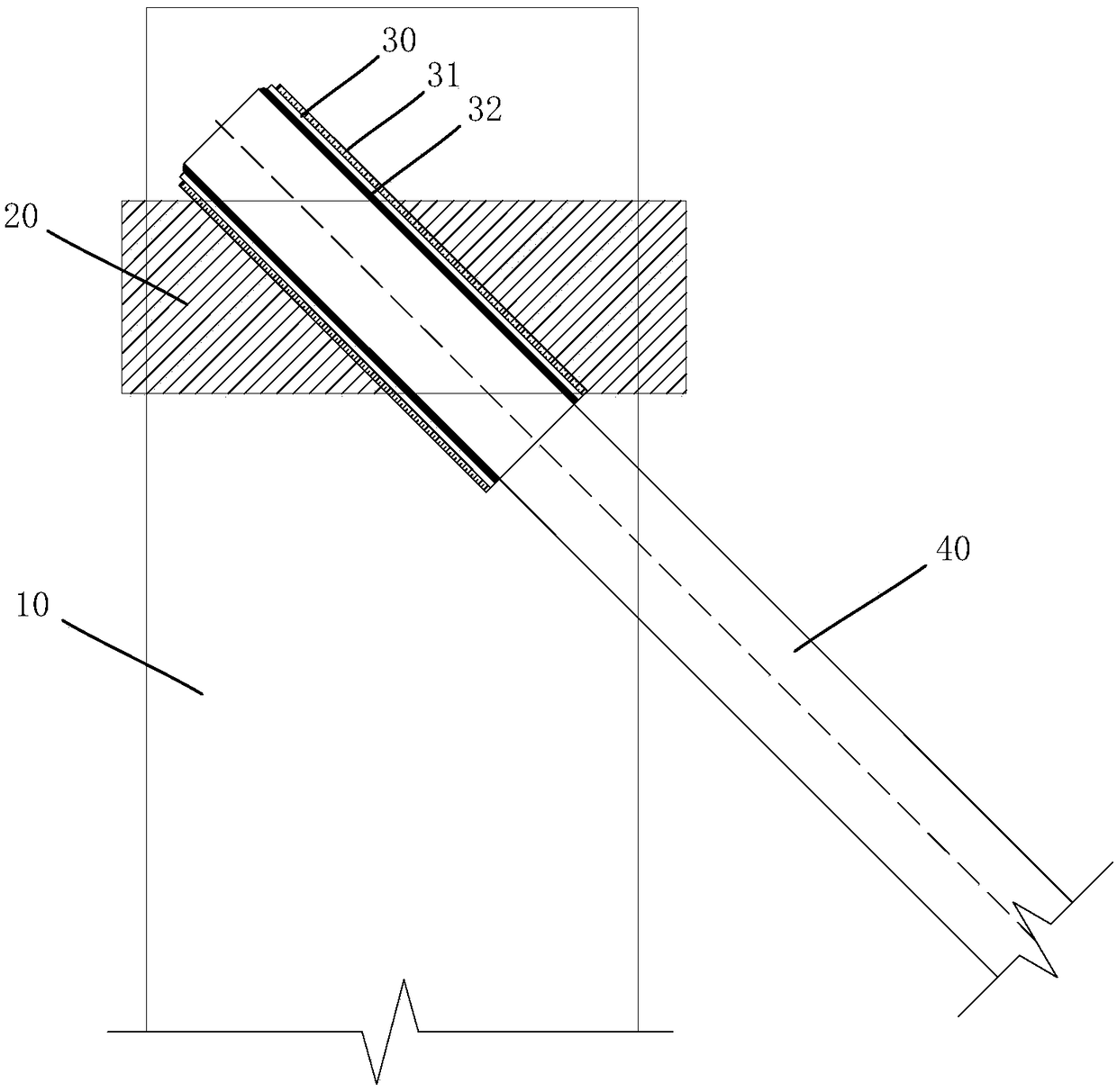 Foundation pit enclosure system and construction method thereof