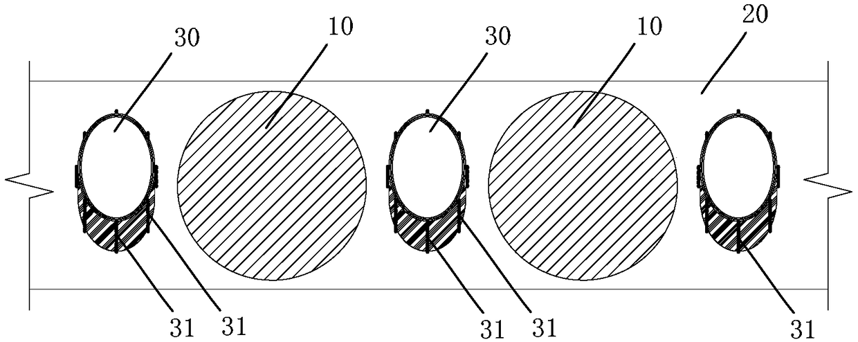 Foundation pit enclosure system and construction method thereof