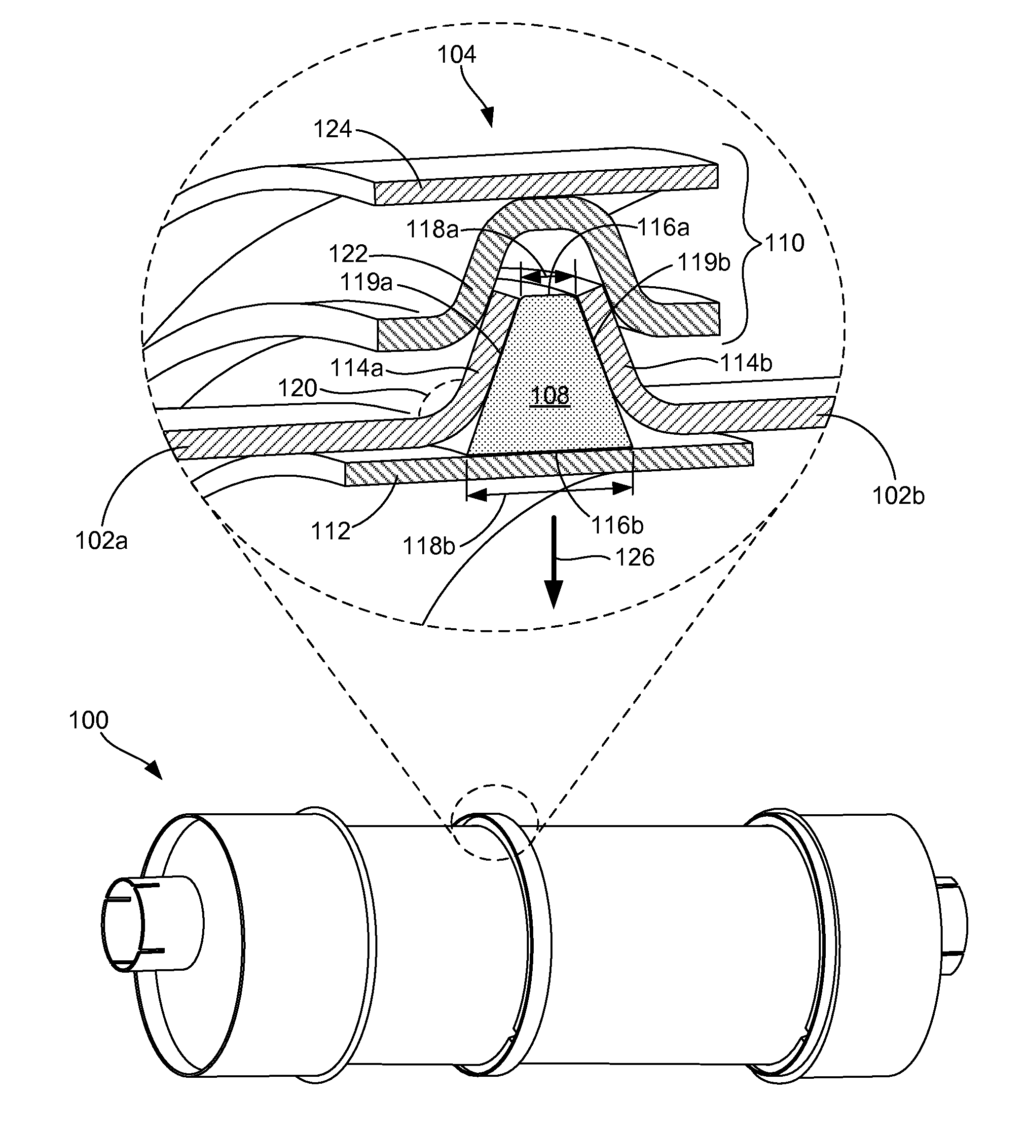 Tapered annular gasket and joint for use of same
