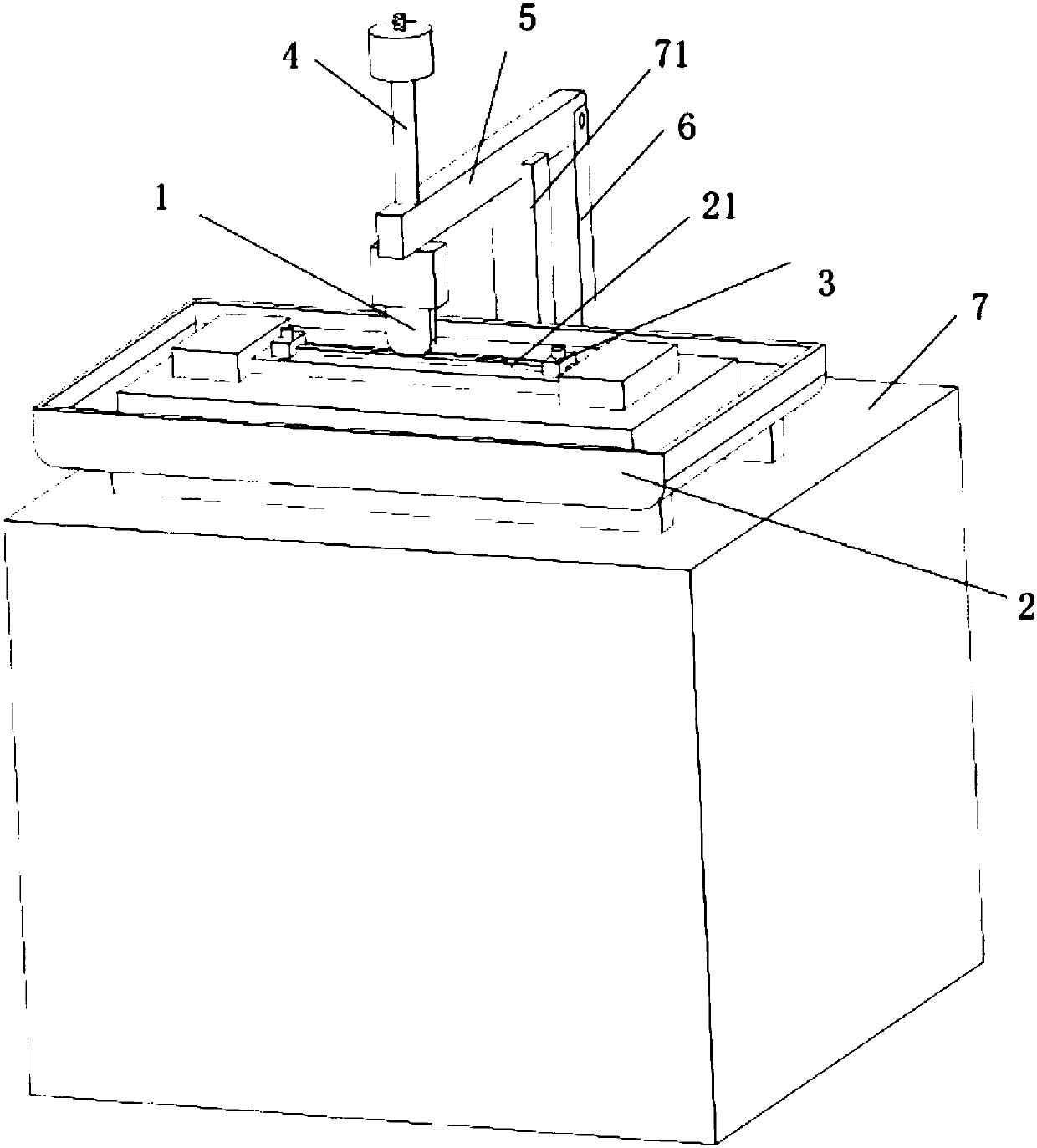 Sealing-strip abrasive resistance test bench