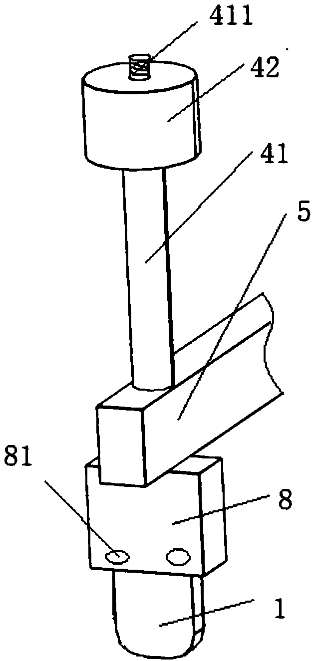 Sealing-strip abrasive resistance test bench