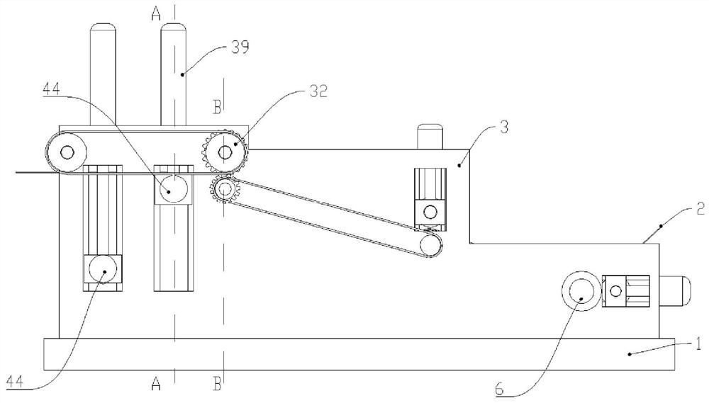 A blown film machine embossing device