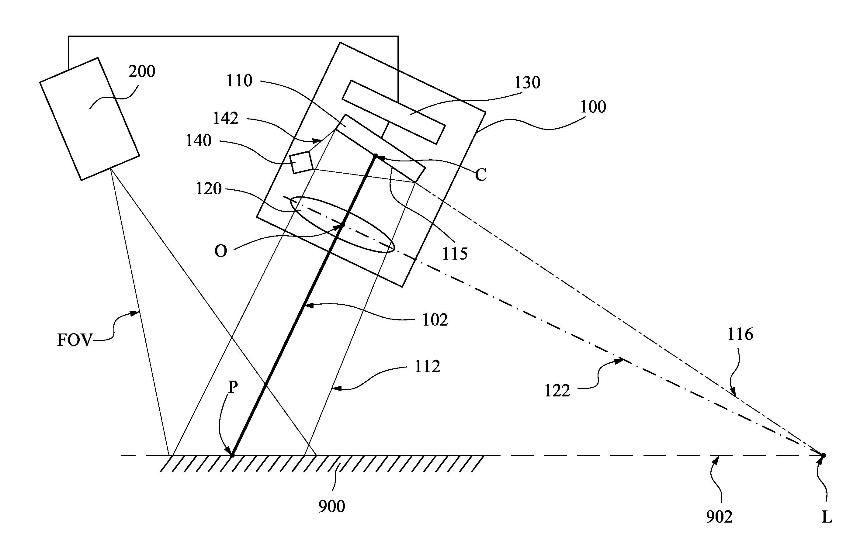 Optical system and image compensating method of optical apparatus