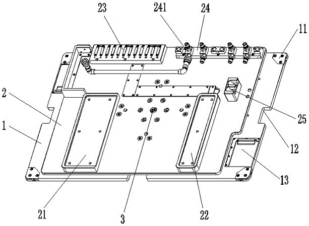 An air conditioner assembly intelligent tooling board