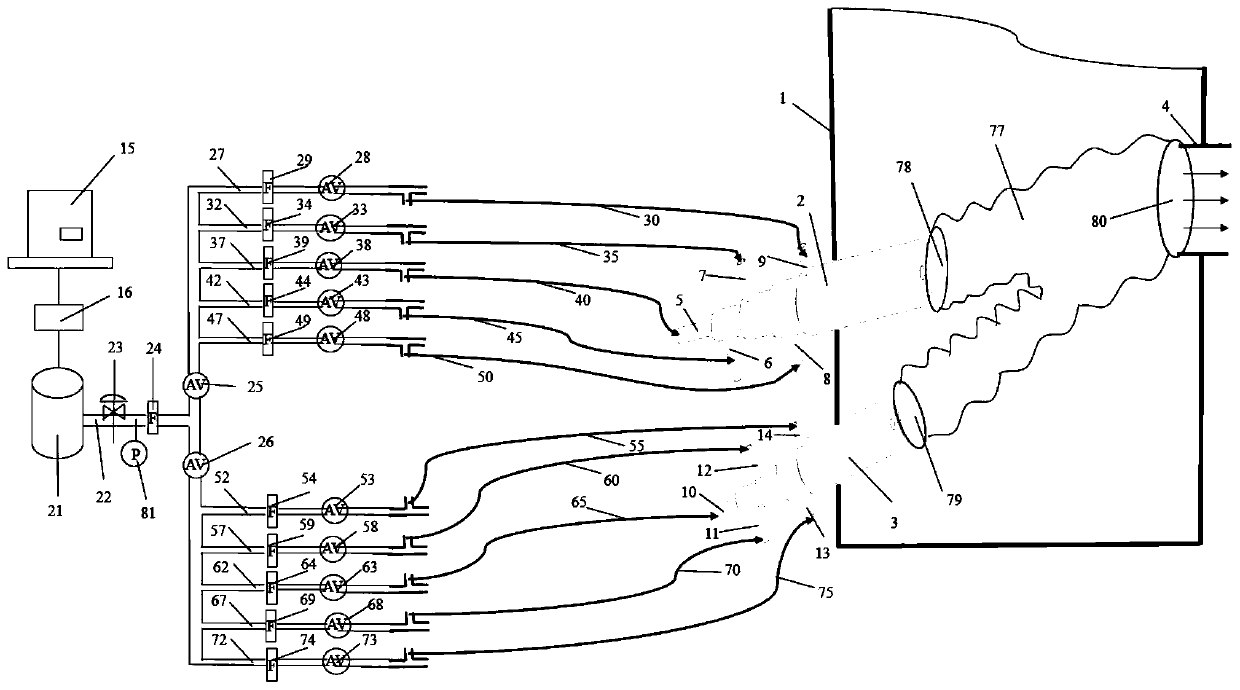 VAD blowtorch cleaning device and cleaning method