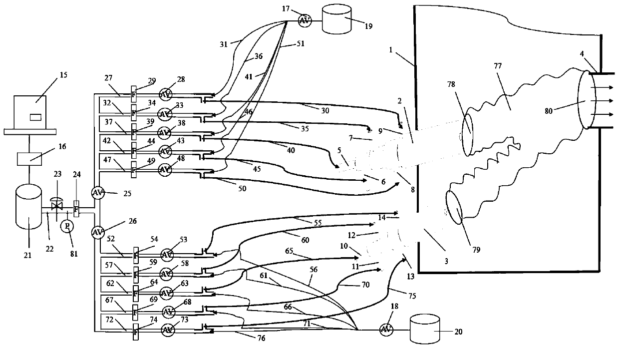 VAD blowtorch cleaning device and cleaning method