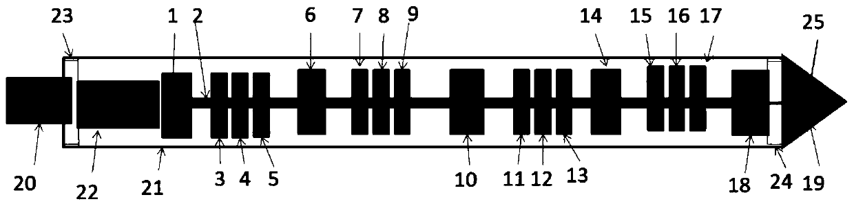 Landslide layered moisture content measuring instrument and test method thereof