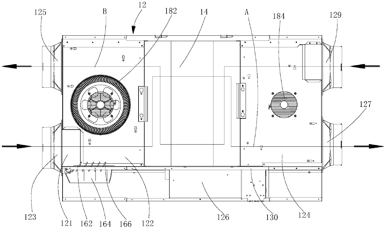 Air deflector and total heat exchanger