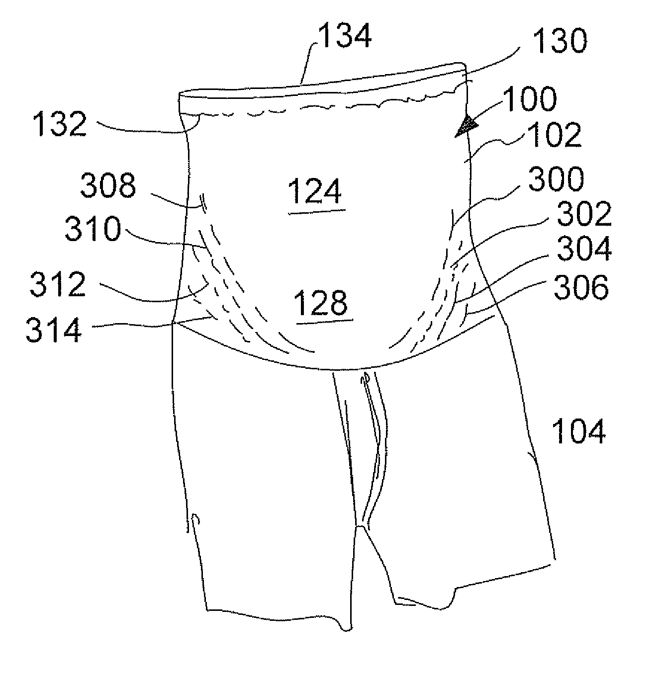 Belly covering garment