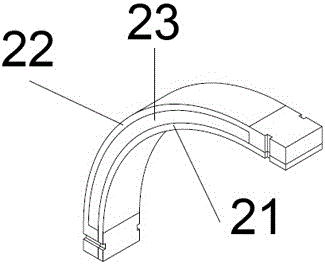 Non-linear spring device based on shear thickening adhesive