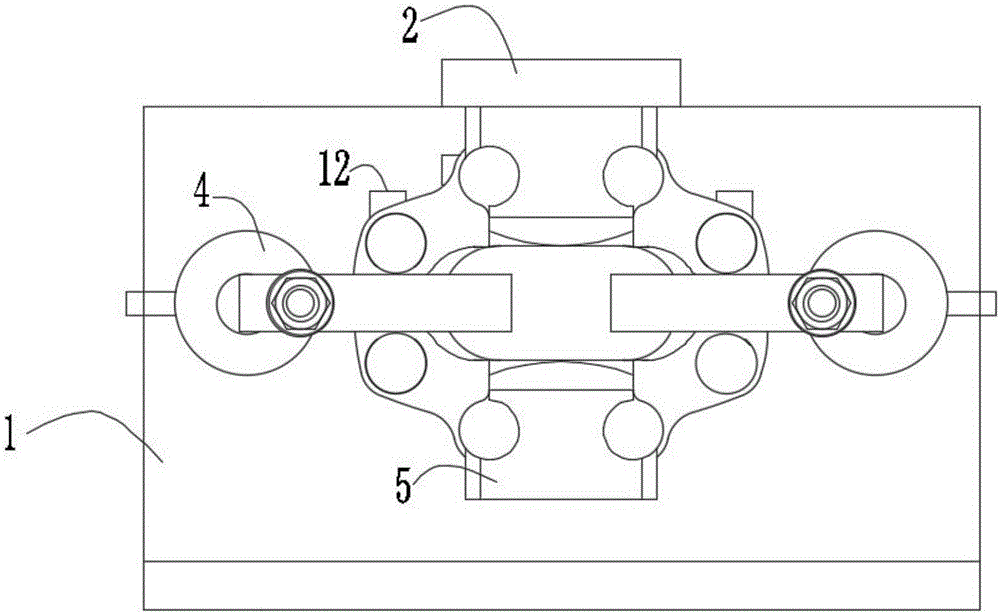 Drilling clamping device for pump rear cover with valve