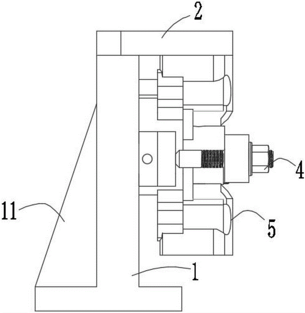 Drilling clamping device for pump rear cover with valve