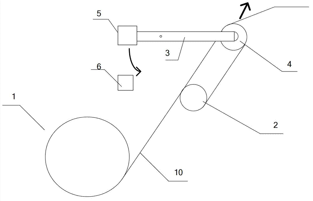 Multi-core optical fiber discharging device