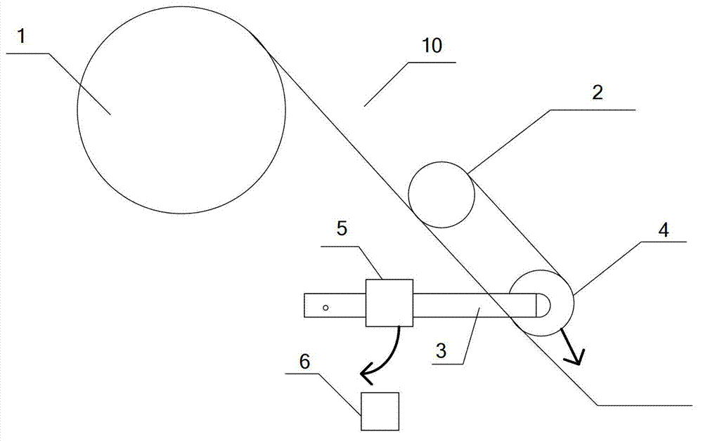 Multi-core optical fiber discharging device