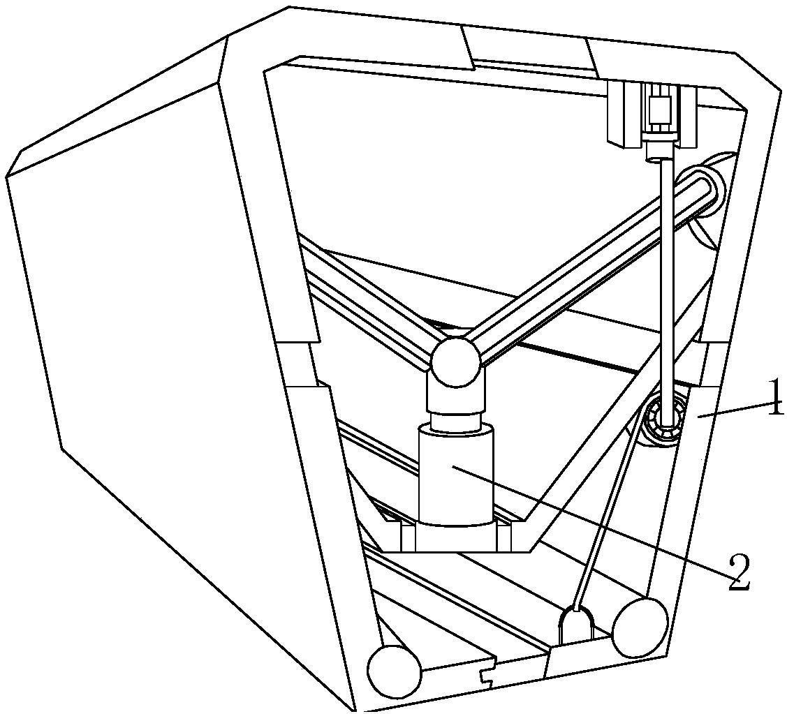 Hydraulic folding and drawing type inner die device