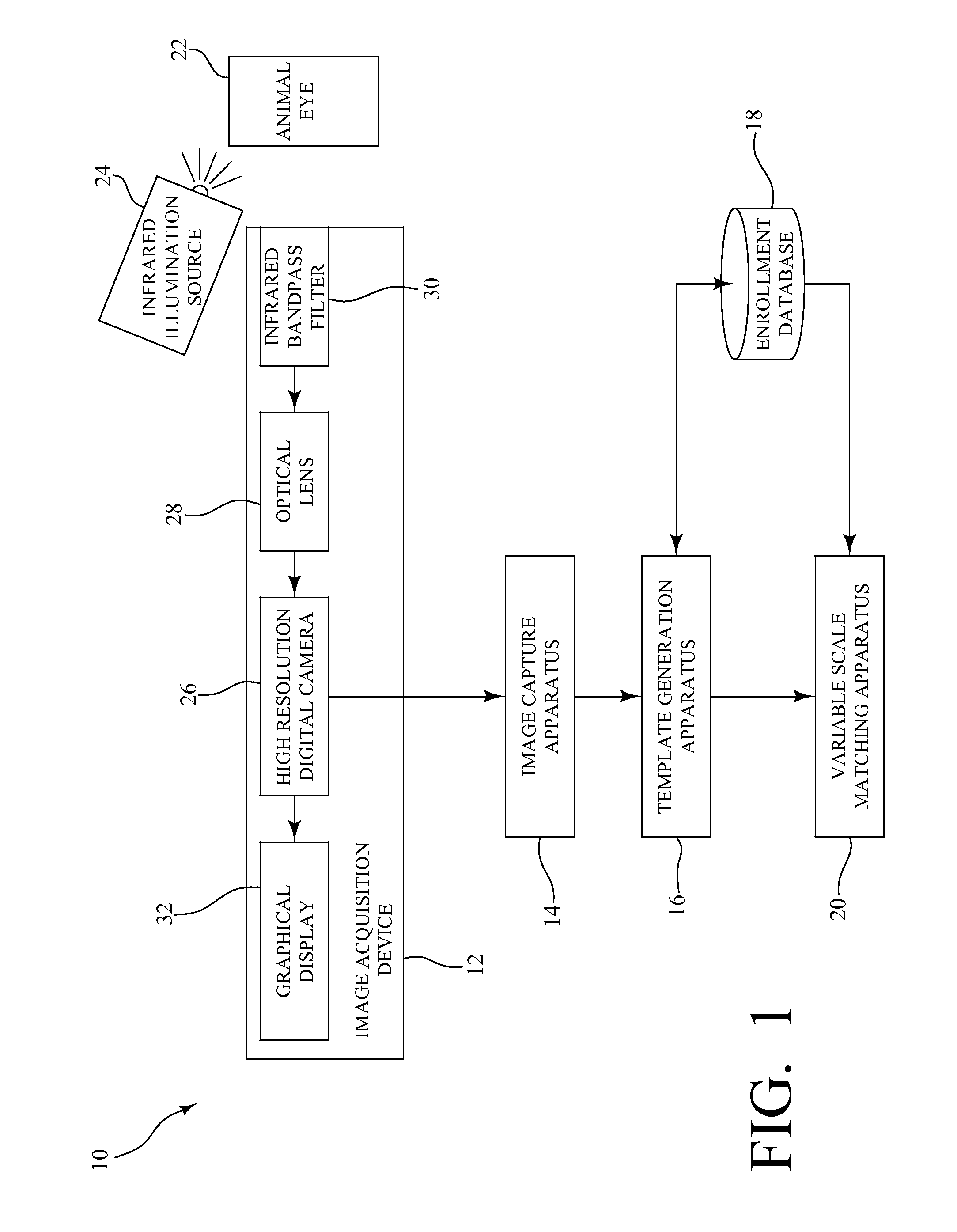 System and method for animal identification using iris images