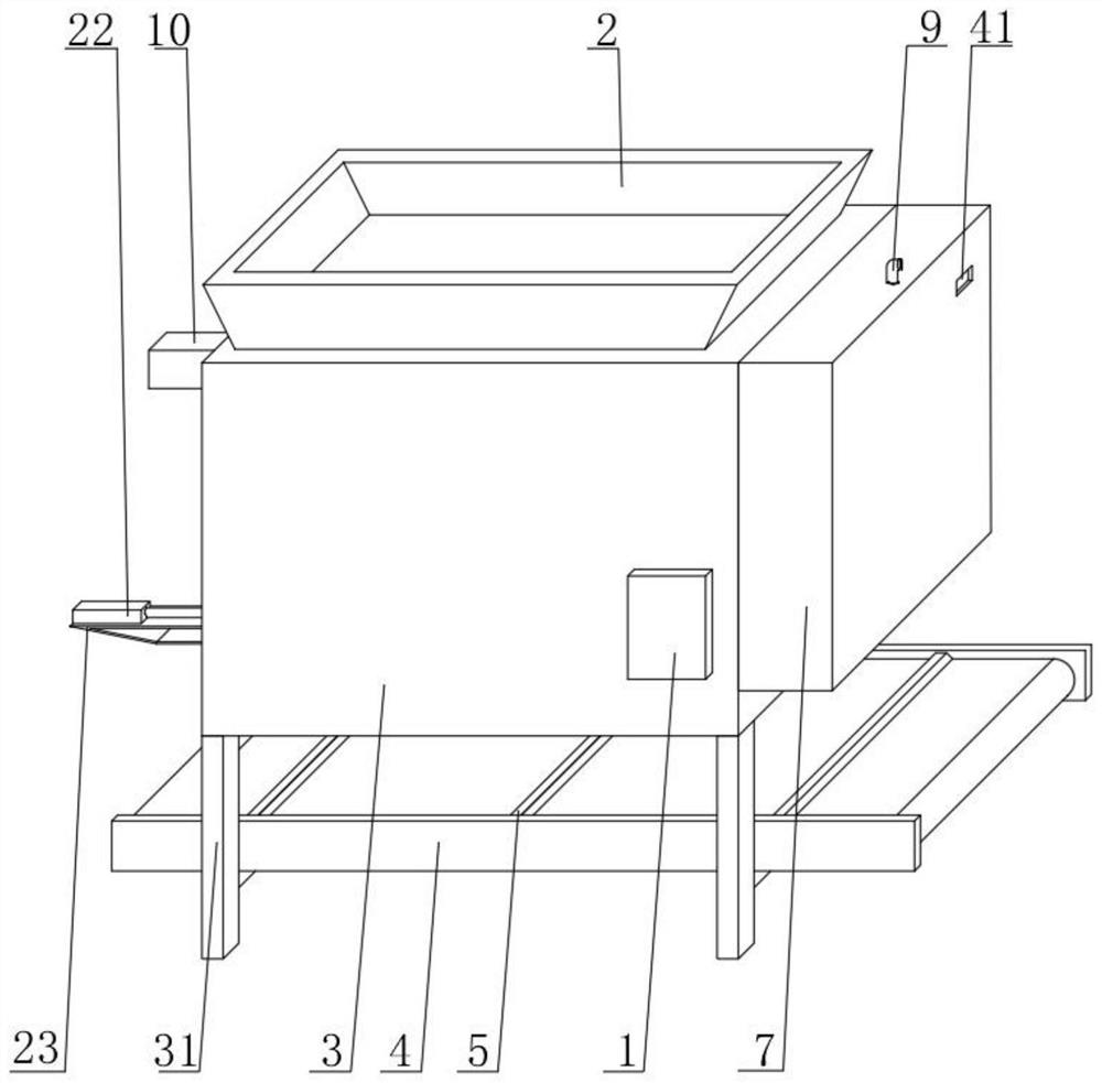 Novel energy-saving efficient vanadium-nitrogen alloy production equipment