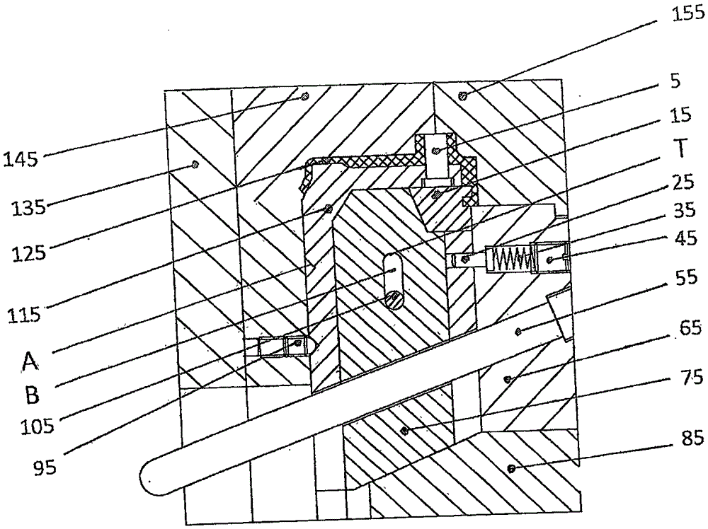 Die mechanism with sliding blocks provided with sliding block pulling cores