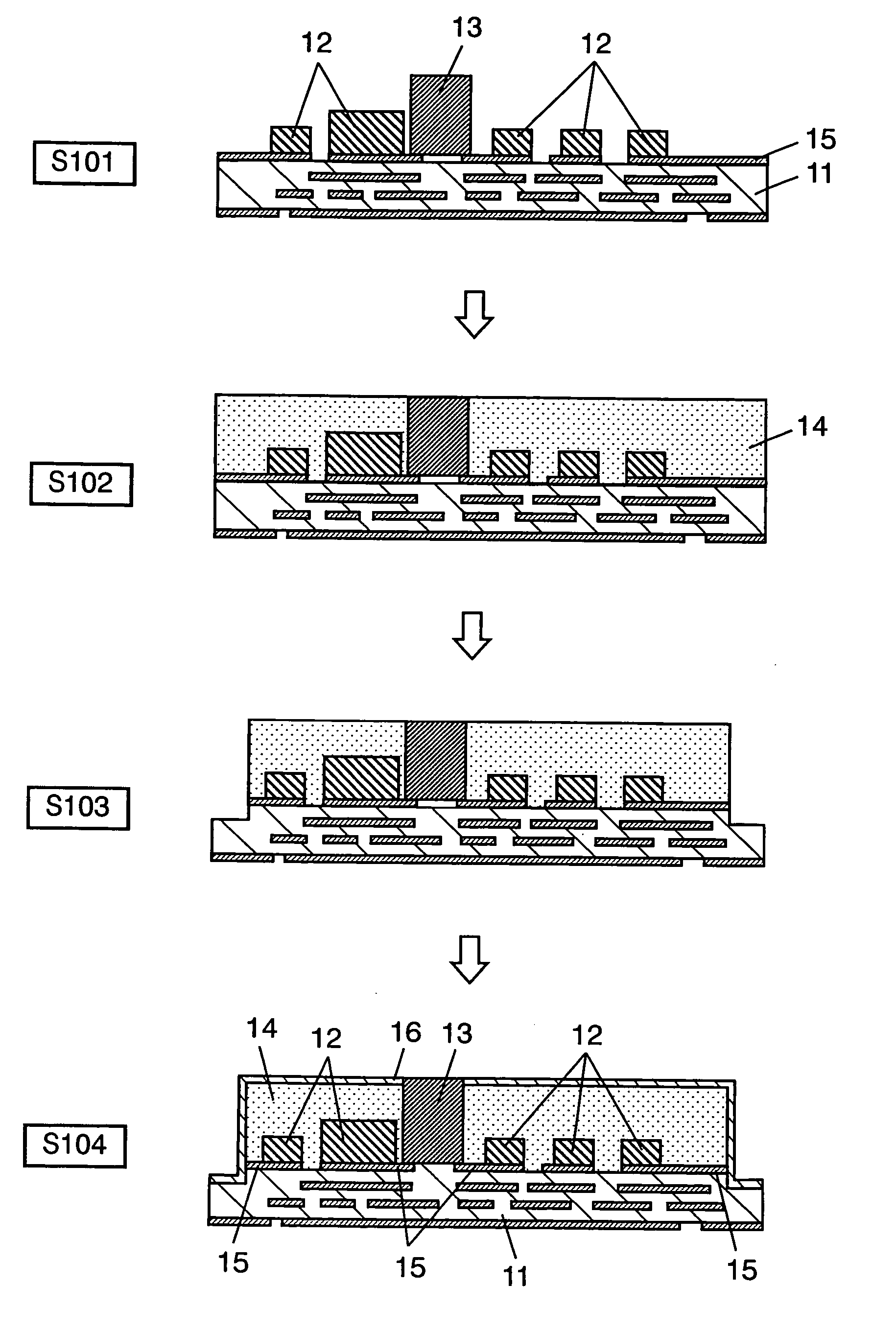 Module component and method for manufacturing the same