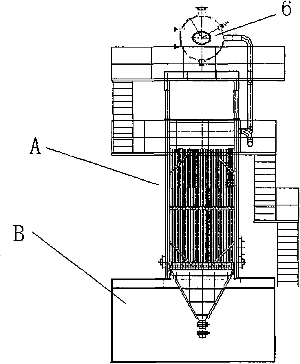 Module combined type exhaust-heat boiler