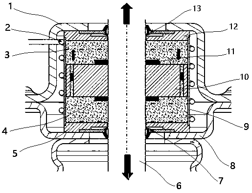 Magnetorheological TOP MOUNT structure for automotive suspension with adjustable rigidity