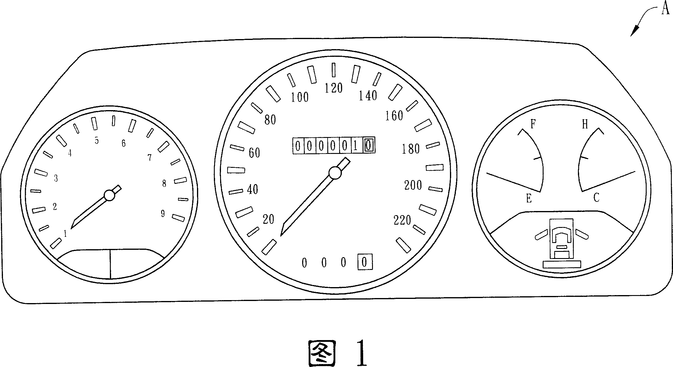 Multifunctional LCD module of automobile instrument panel