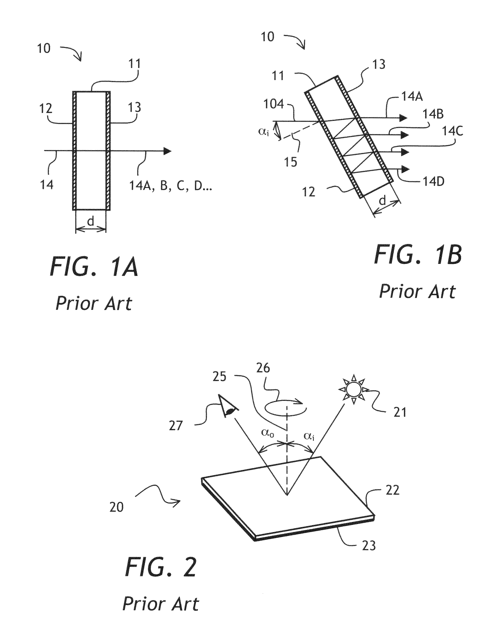Optical device exhibiting color shift upon rotation
