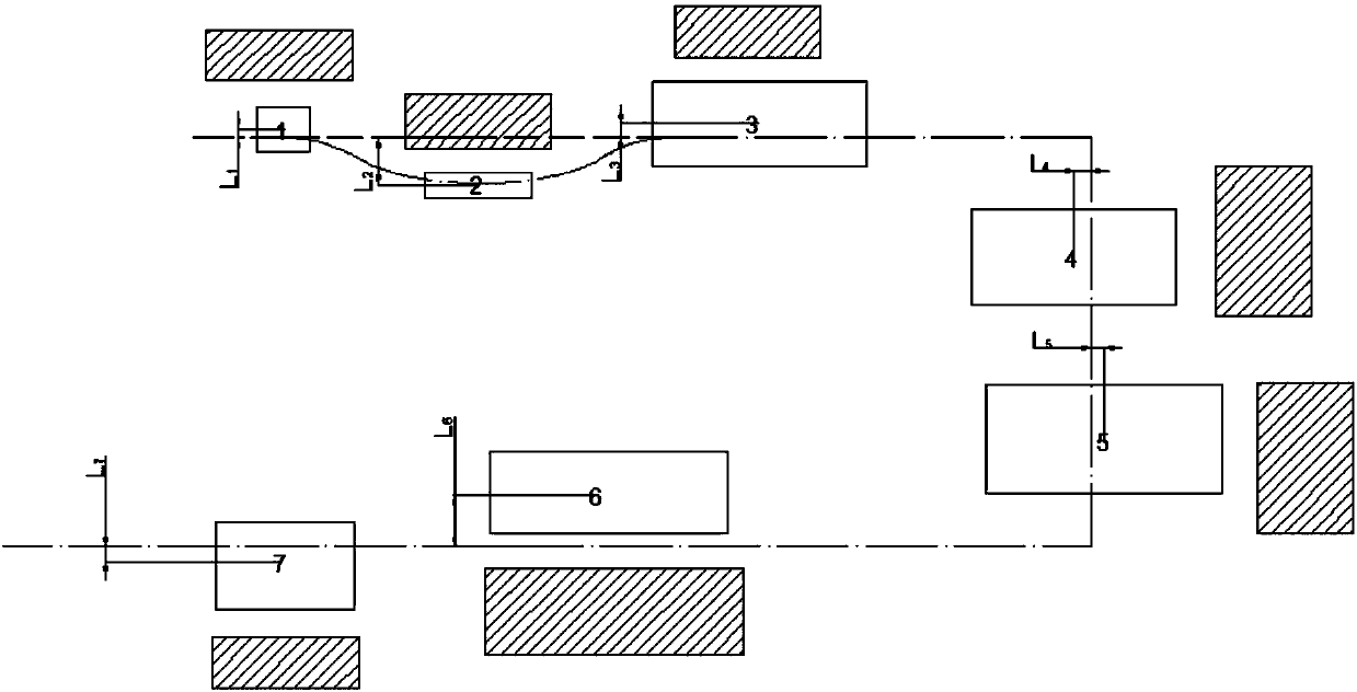 Layout method of monorail crane track beam based on equipment layout