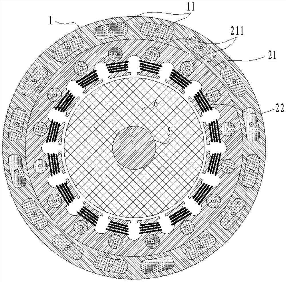 A motor with fast heat dissipation function of stator