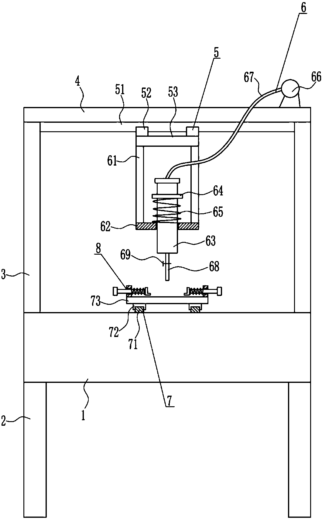 Glue dispensing equipment for integrated circuit packing