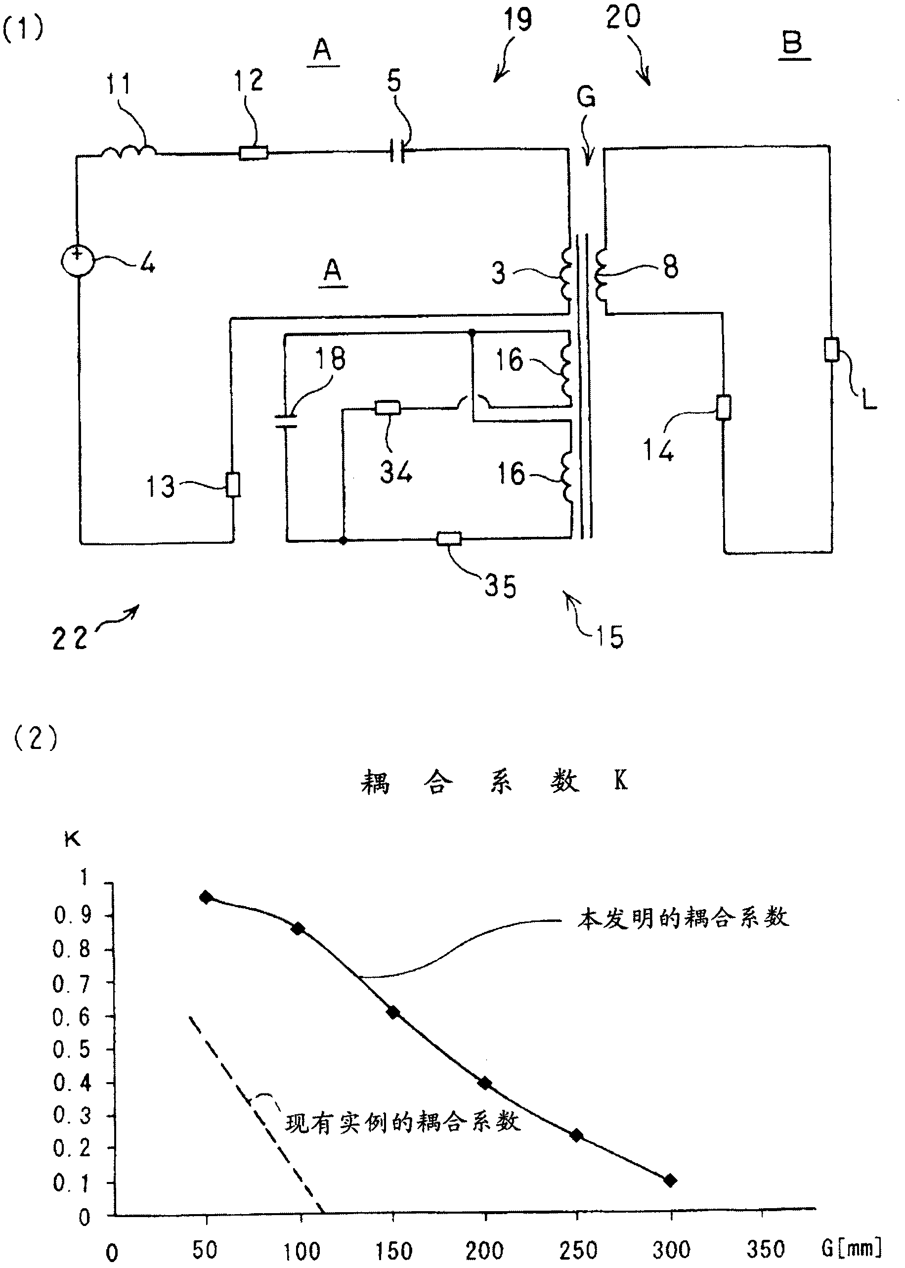 Contactless power supply device