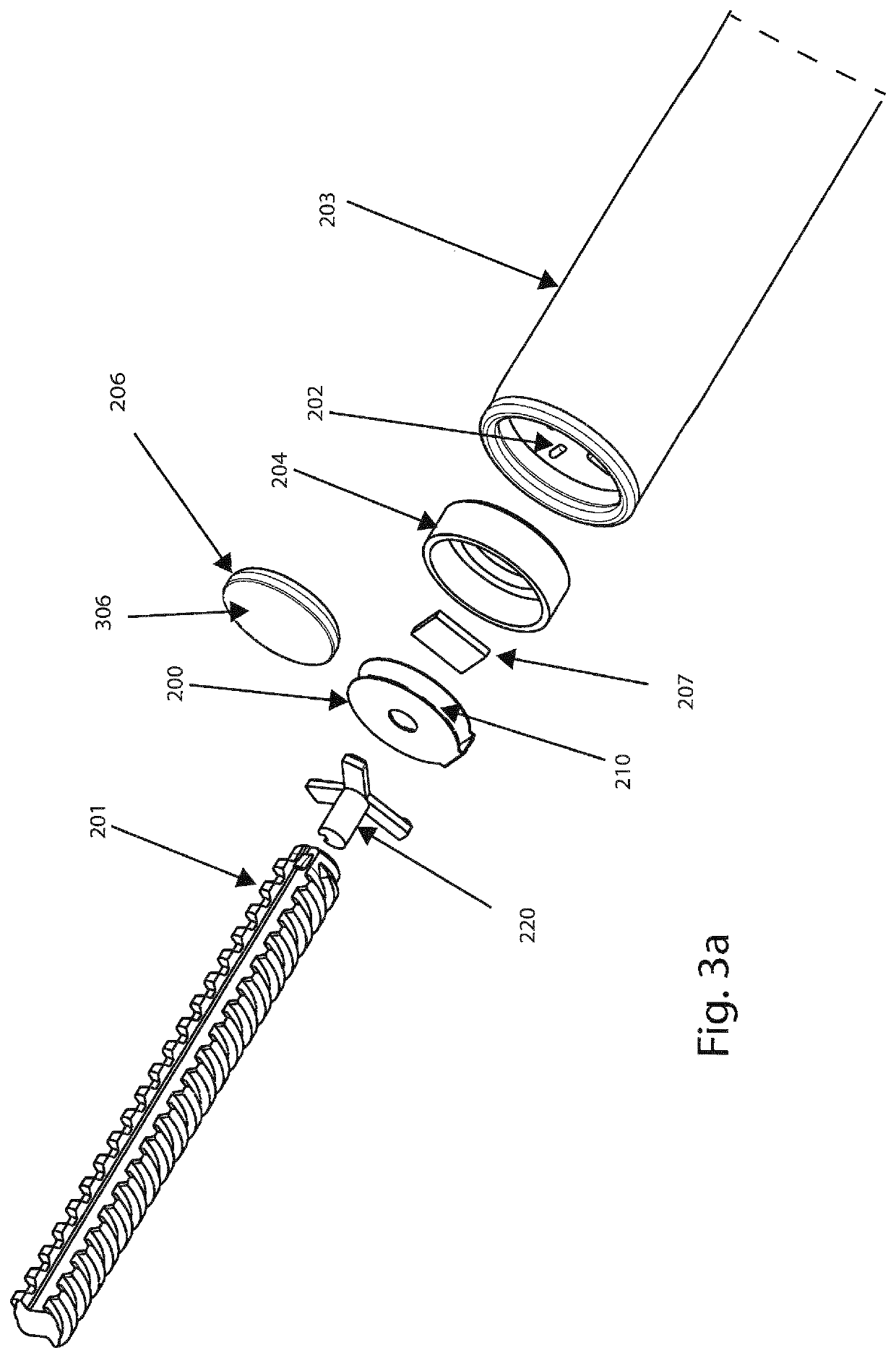 A rotary dosage sensing module for a disposable drug delivery pen and a method of assembling the same
