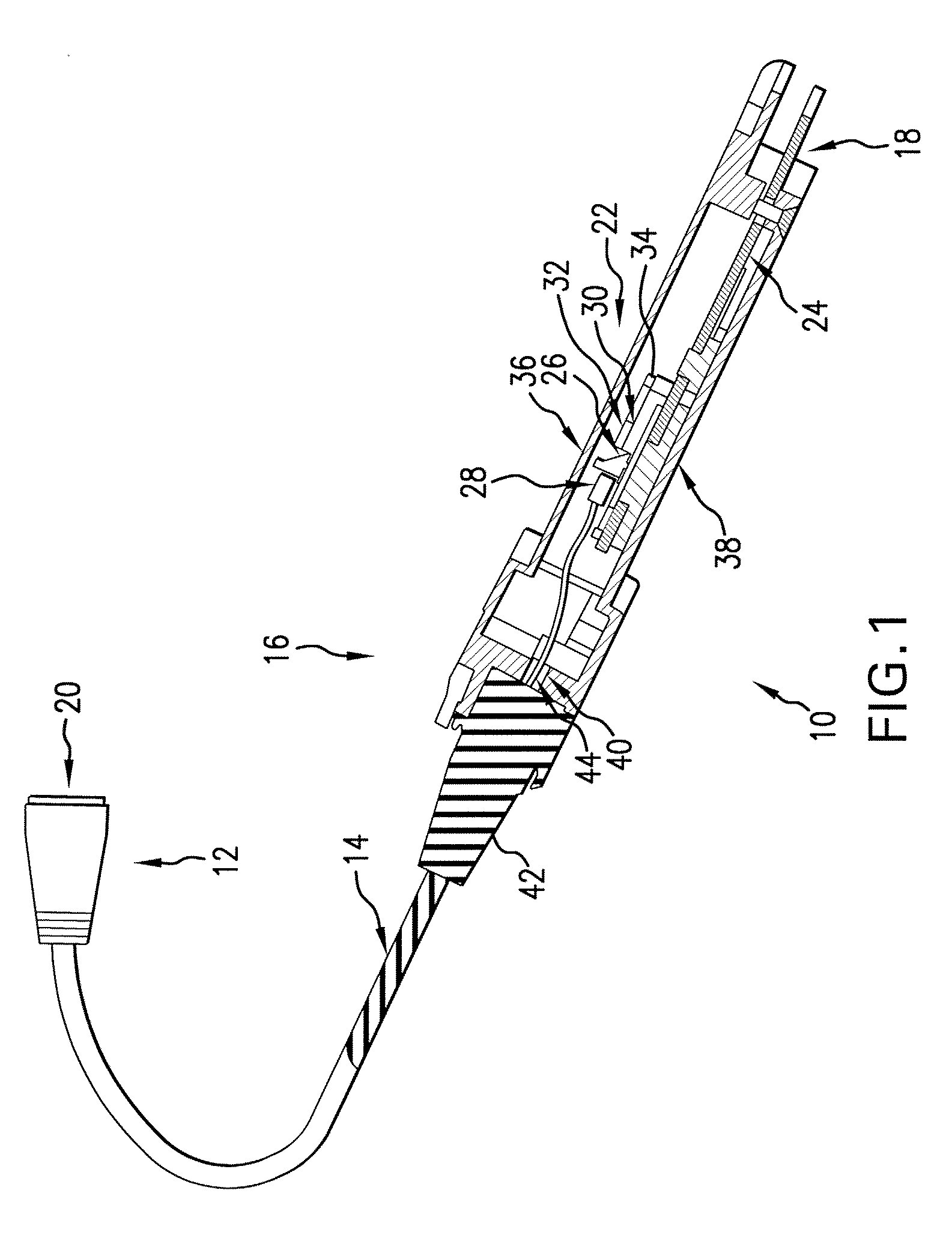 Internal EMI Washer for Optical Transceiver with Parallel Optic Fiber Ribbon