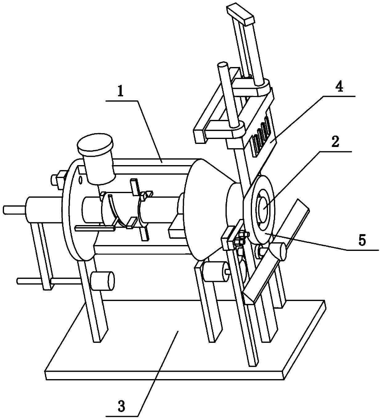 Plastic composite pipe extruding machine and machining method of plastic composite pipe