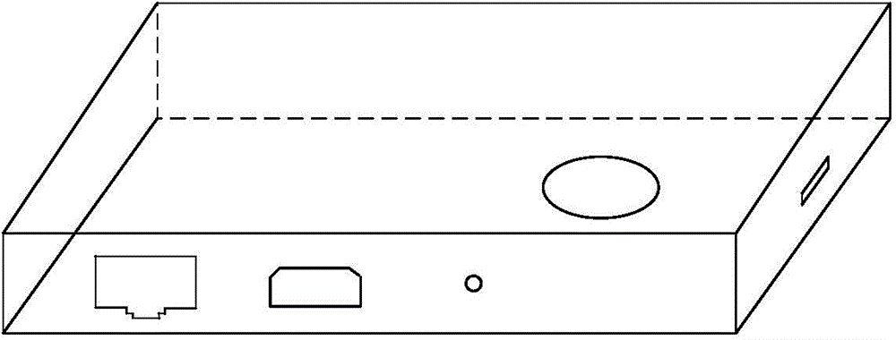 Networking device of network television with slide type remote controller