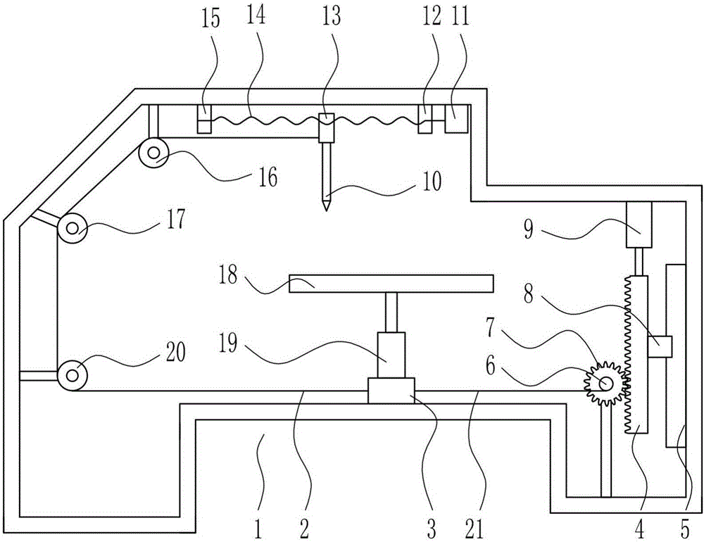 Accurate marking device used for trouser tailoring