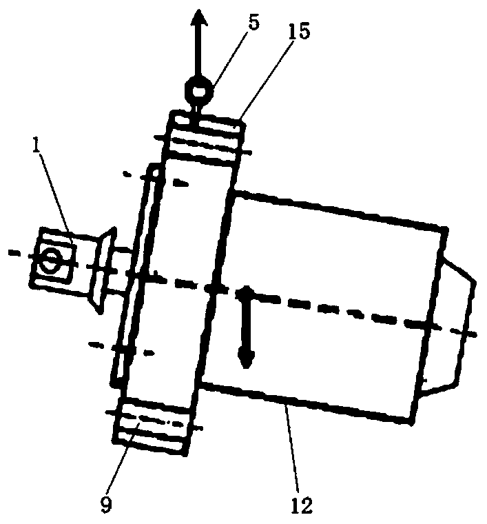 Horizontal high-pressure main stop valve disassembling and assembling tool