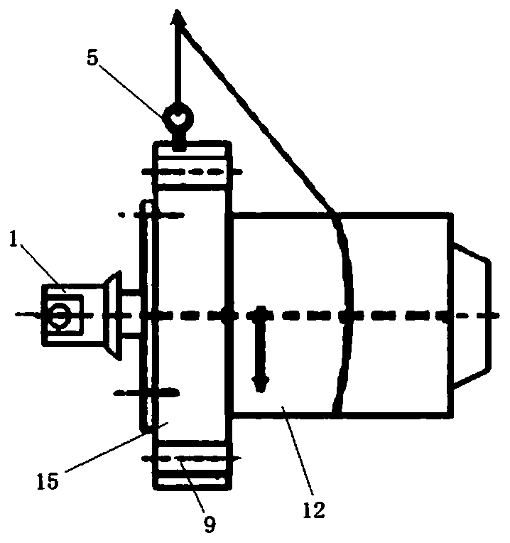 Horizontal high-pressure main stop valve disassembling and assembling tool